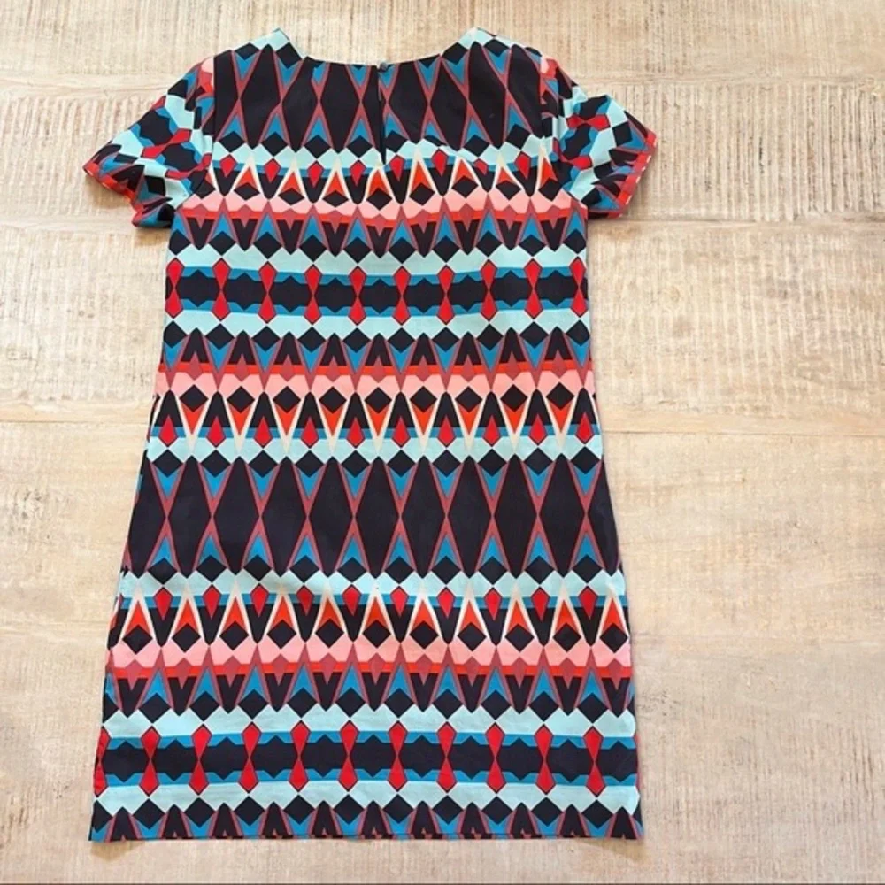 J. Crew Multicolor Geometric Mini Dress